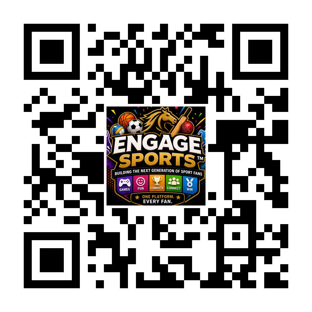 Engage Sports QR code — scan to enter competitions